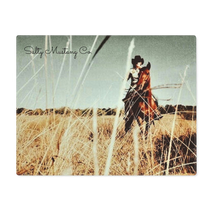 Cowgirl Riding Salty Mustang Co. Placemat, 1pc