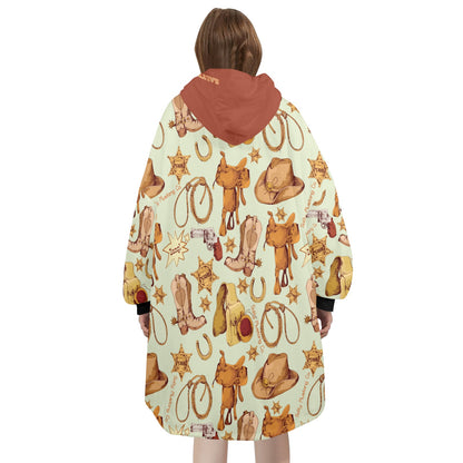 Cowboy Gear Blanket Hoodie