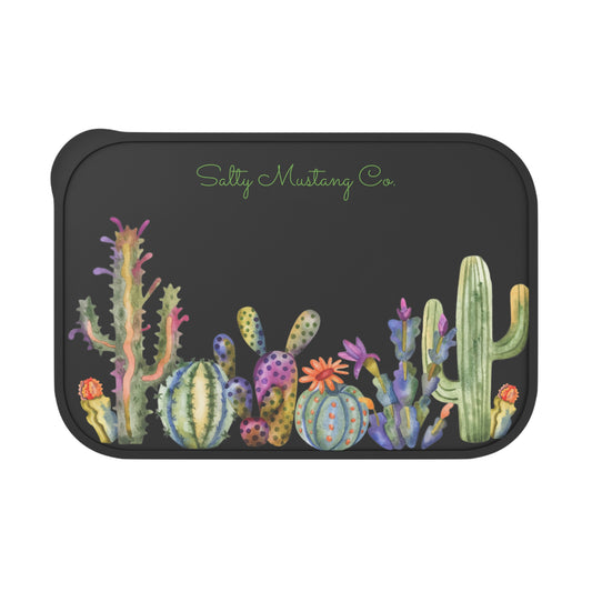 Salty Mustang Co. Cactus PLA Bento Box with Band and Utensils