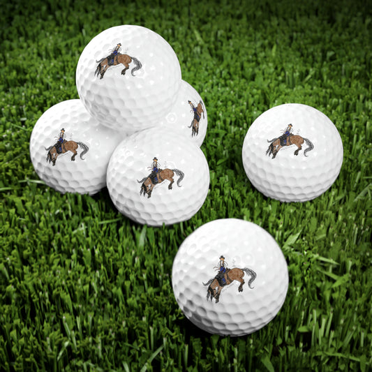 Salty Mustang Co. Golf Balls, 6pcs