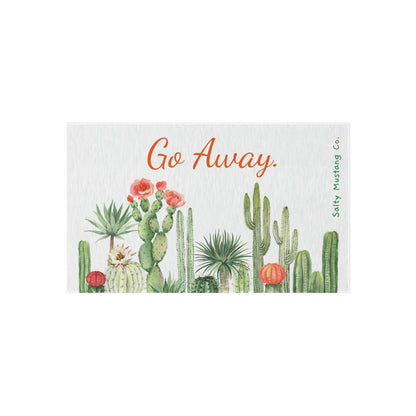 "Go Away" Cactus Outdoor Rug