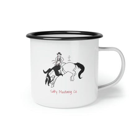 "Wild With Purpose" Samson Mustang Brand Enamel Camp Cup