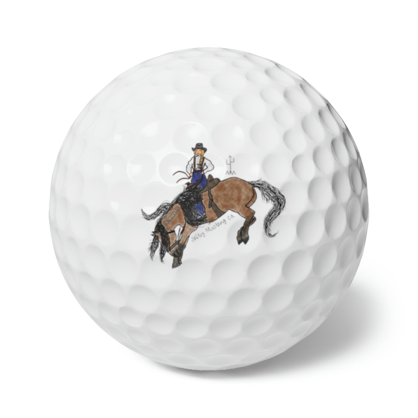 Salty Mustang Co. Golf Balls, 6pcs