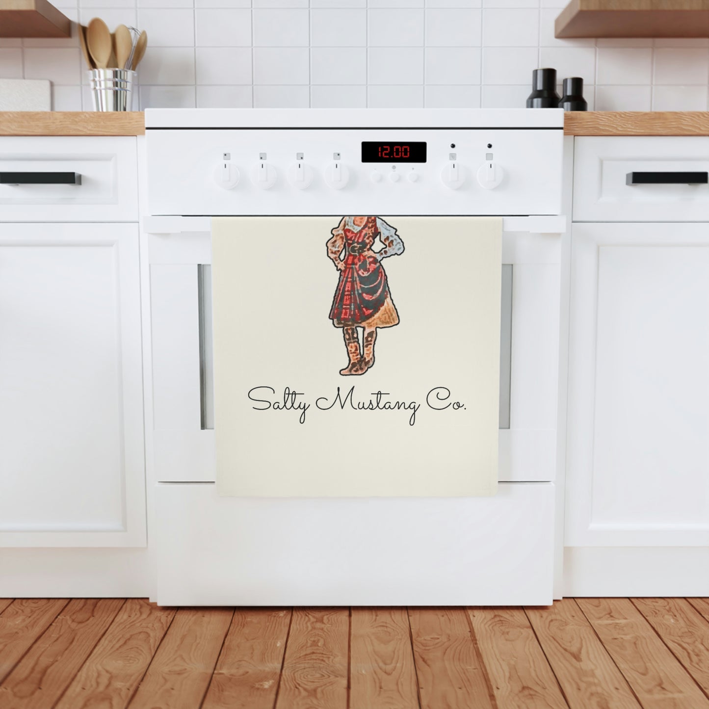 Salty Mustang Co. Cowgirl Cotton Tea Towel