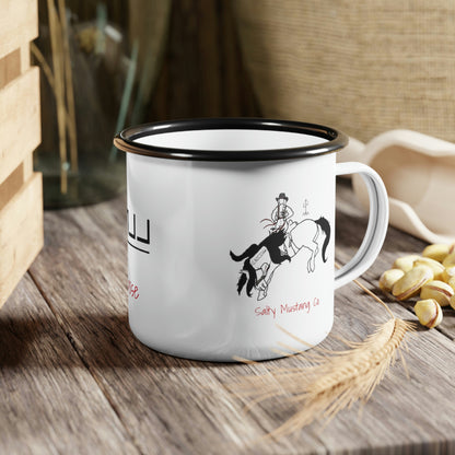 "Wild With Purpose" Samson Mustang Brand Enamel Camp Cup