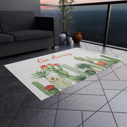 "Go Away" Cactus Outdoor Rug