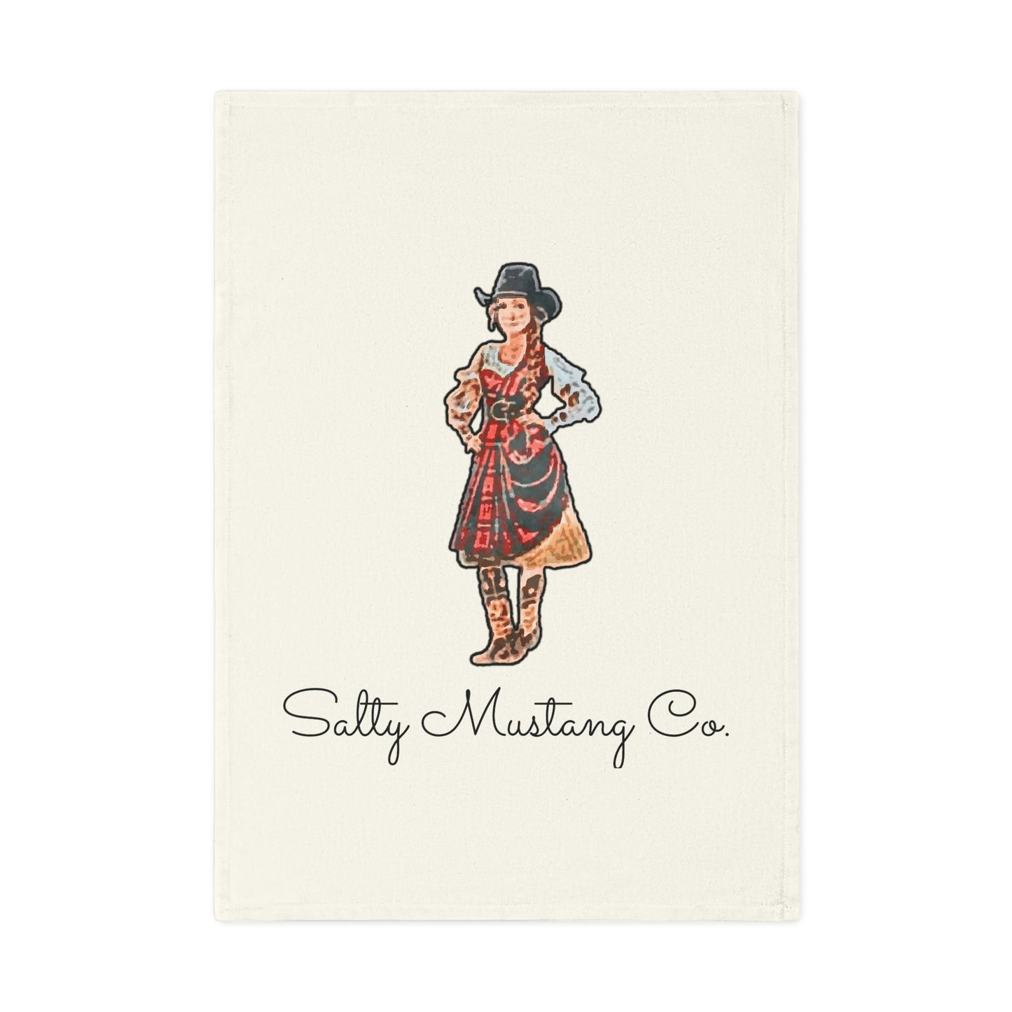 Salty Mustang Co. Cowgirl Cotton Tea Towel