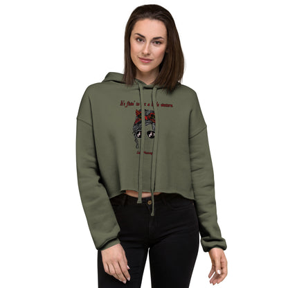 'It's fixin' to get a little western." Crop Hoodie