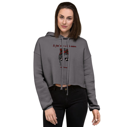 'It's fixin' to get a little western." Crop Hoodie